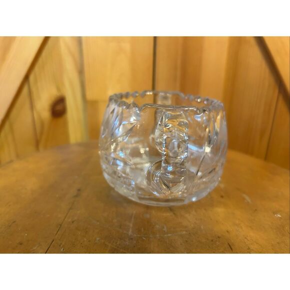 American Brilliant Period ABP Cut Crystal Flower Scalloped Sugar Bowl (5352) - Picture 2 of 10